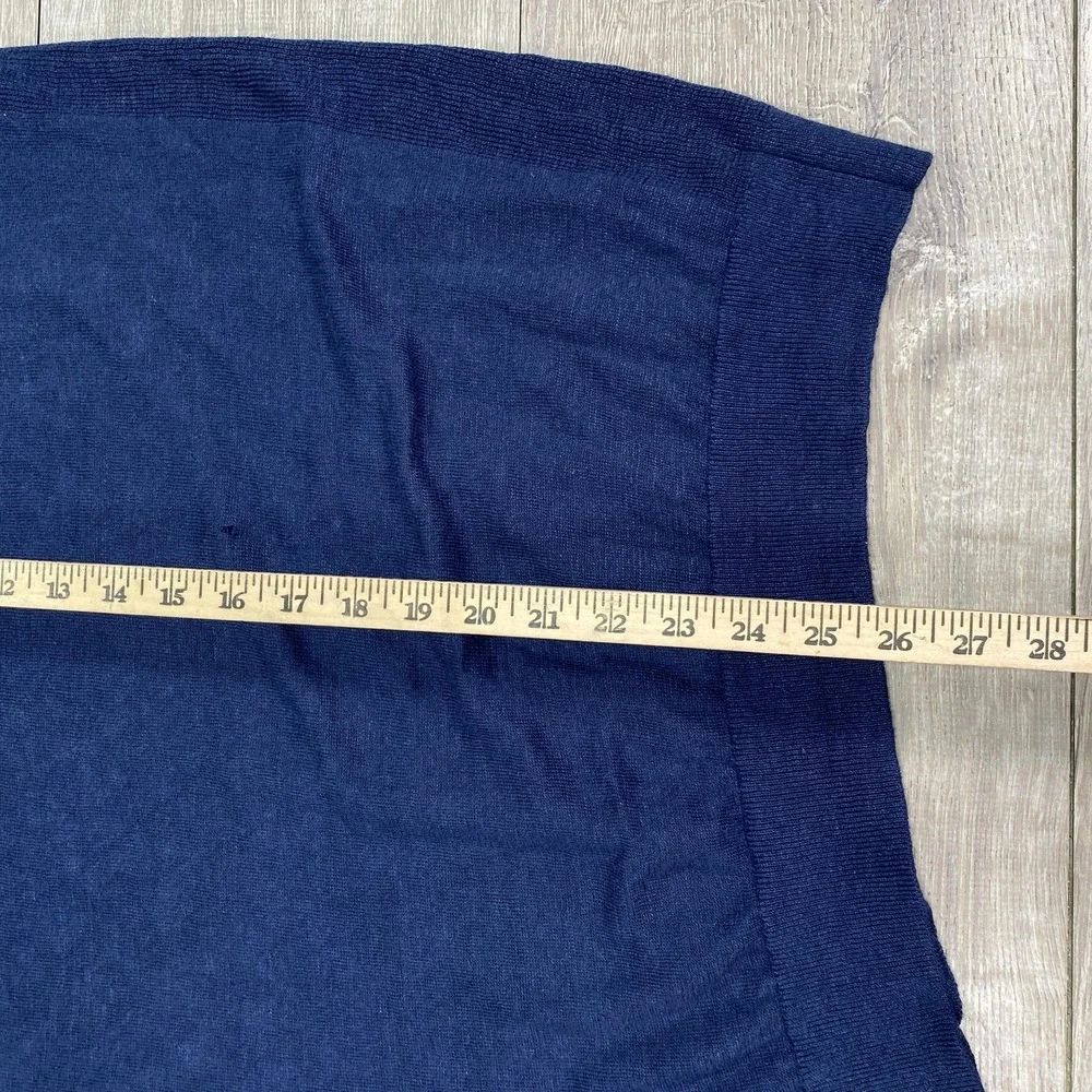 AG Adriano Goldschmied Sweater‎ Mens XL Navy Linen Crewneck Pullover 70592LES